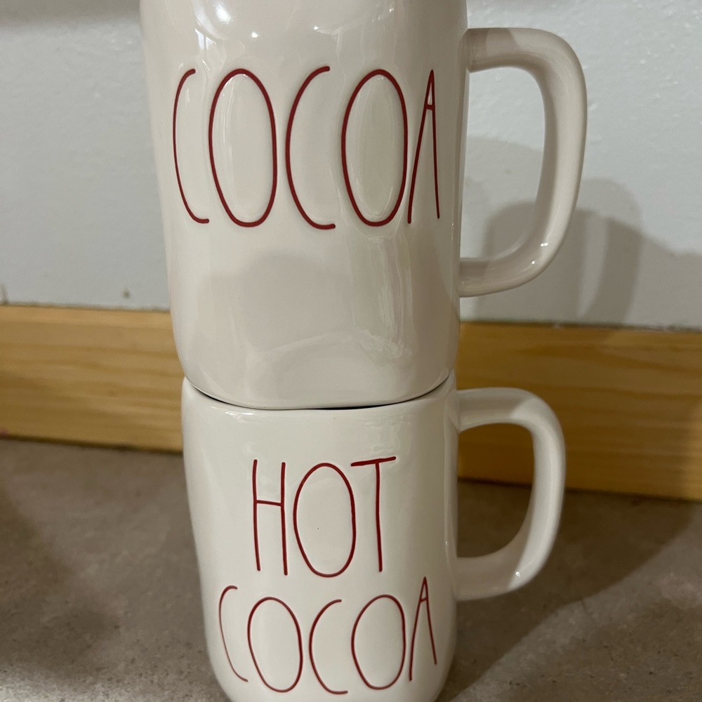 Cream 'Hot Cocoa' Ceramic Mug